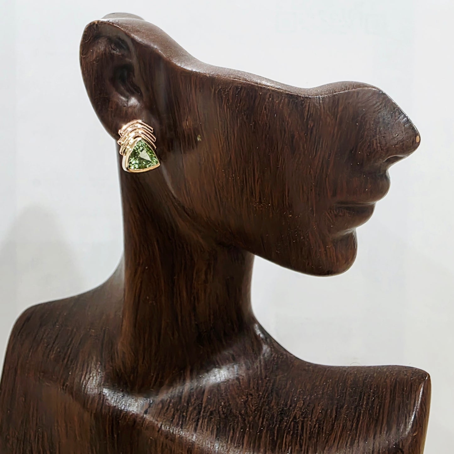 Mint Tourmaline Stud Earrings