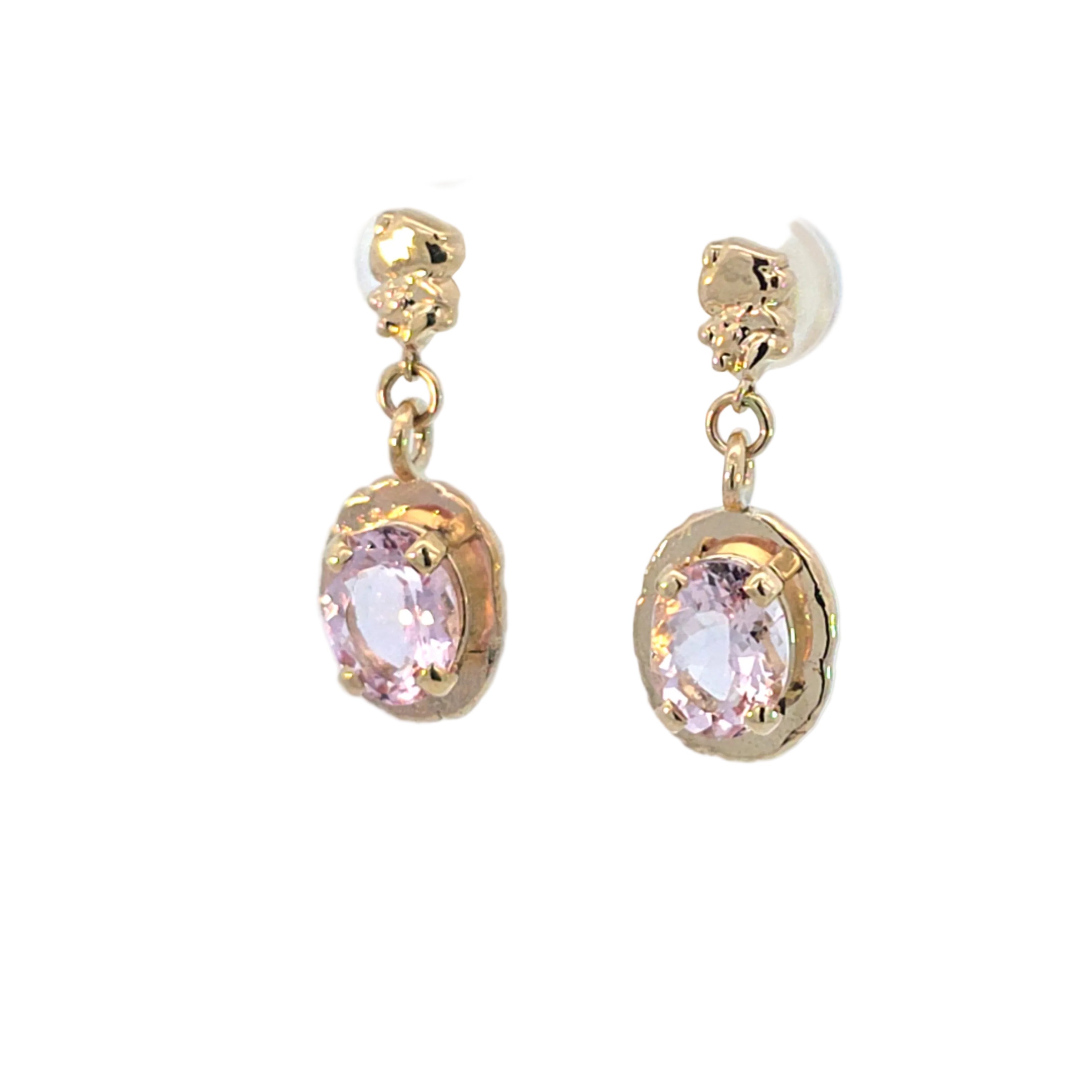 Morganite Dangle Earrings