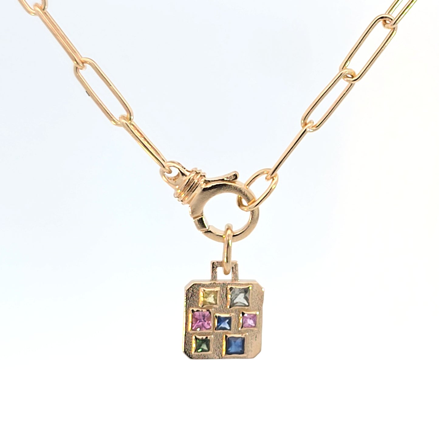Handmade Paperclip Chain with Charm Holder