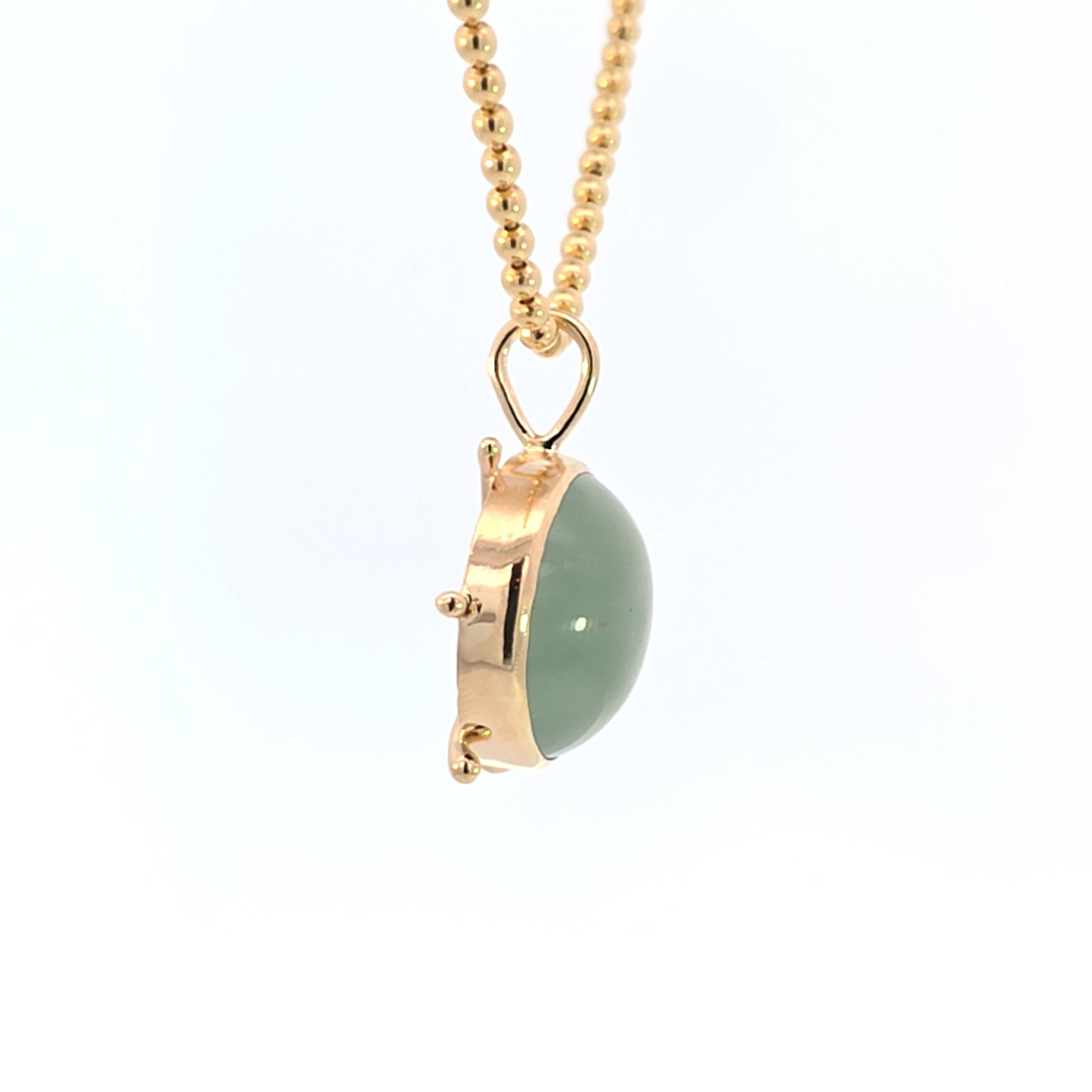 Aquamarine Wheel Pendant