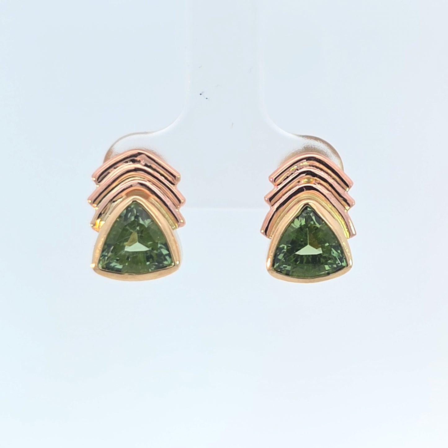 Mint Tourmaline Stud Earrings