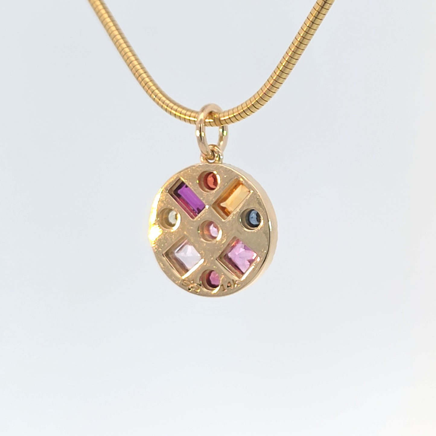 Mini Multi Gem Pendant