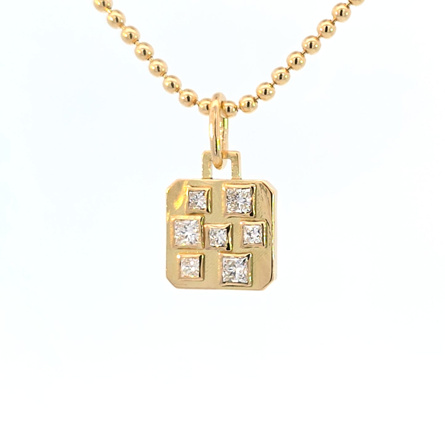 Small Building Blocks Pendant I Diamonds