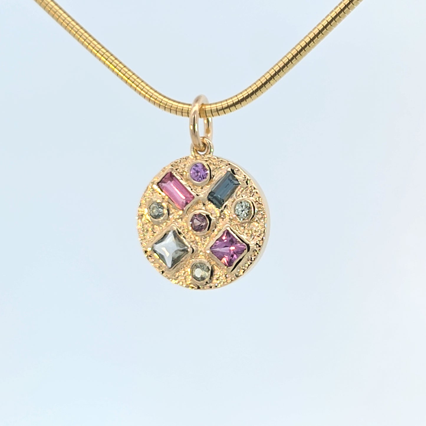 Mini Multi Gem Pendant