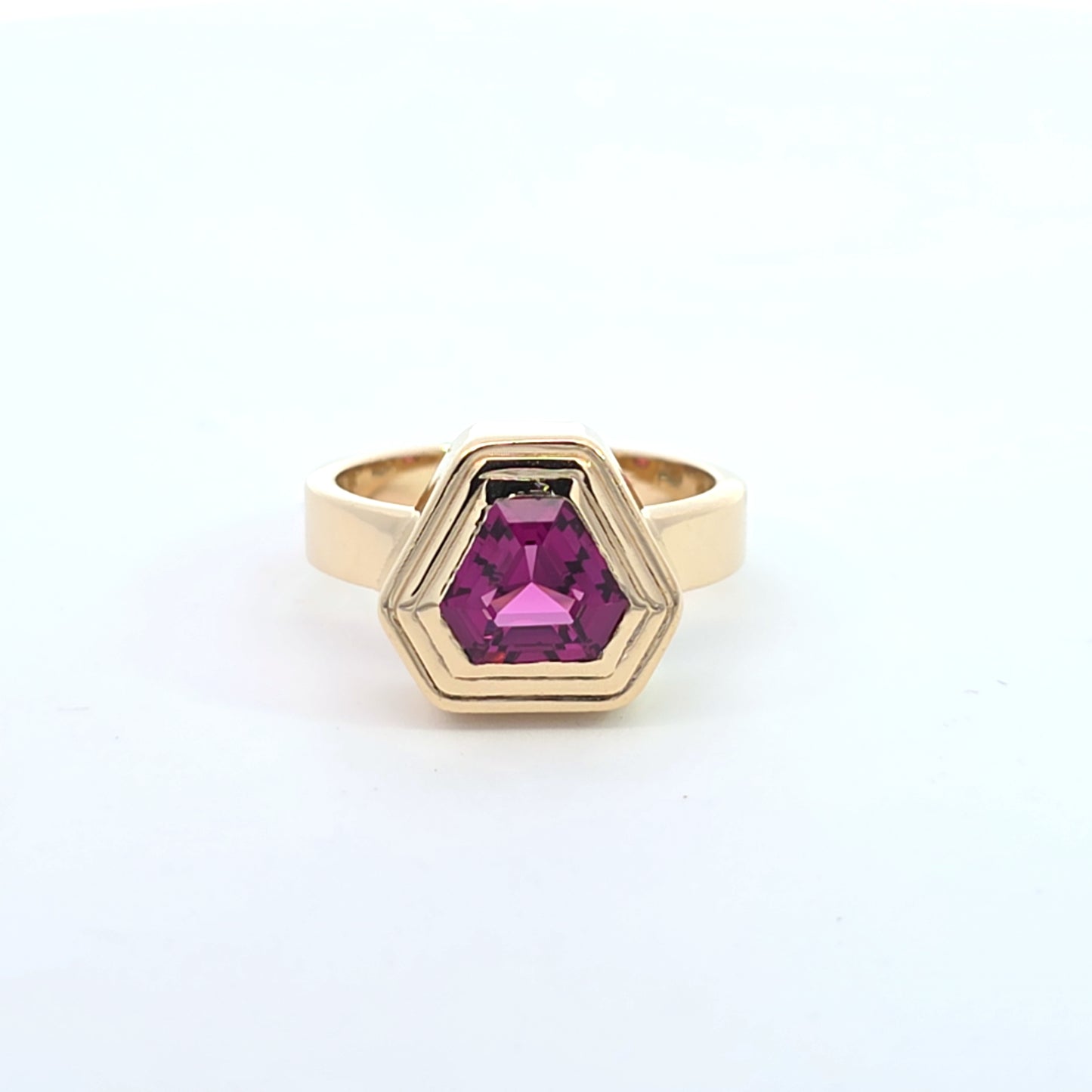 Umba Garnet Ripple Ring