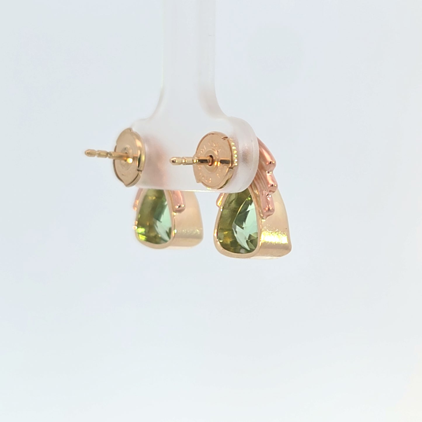 Mint Tourmaline Stud Earrings