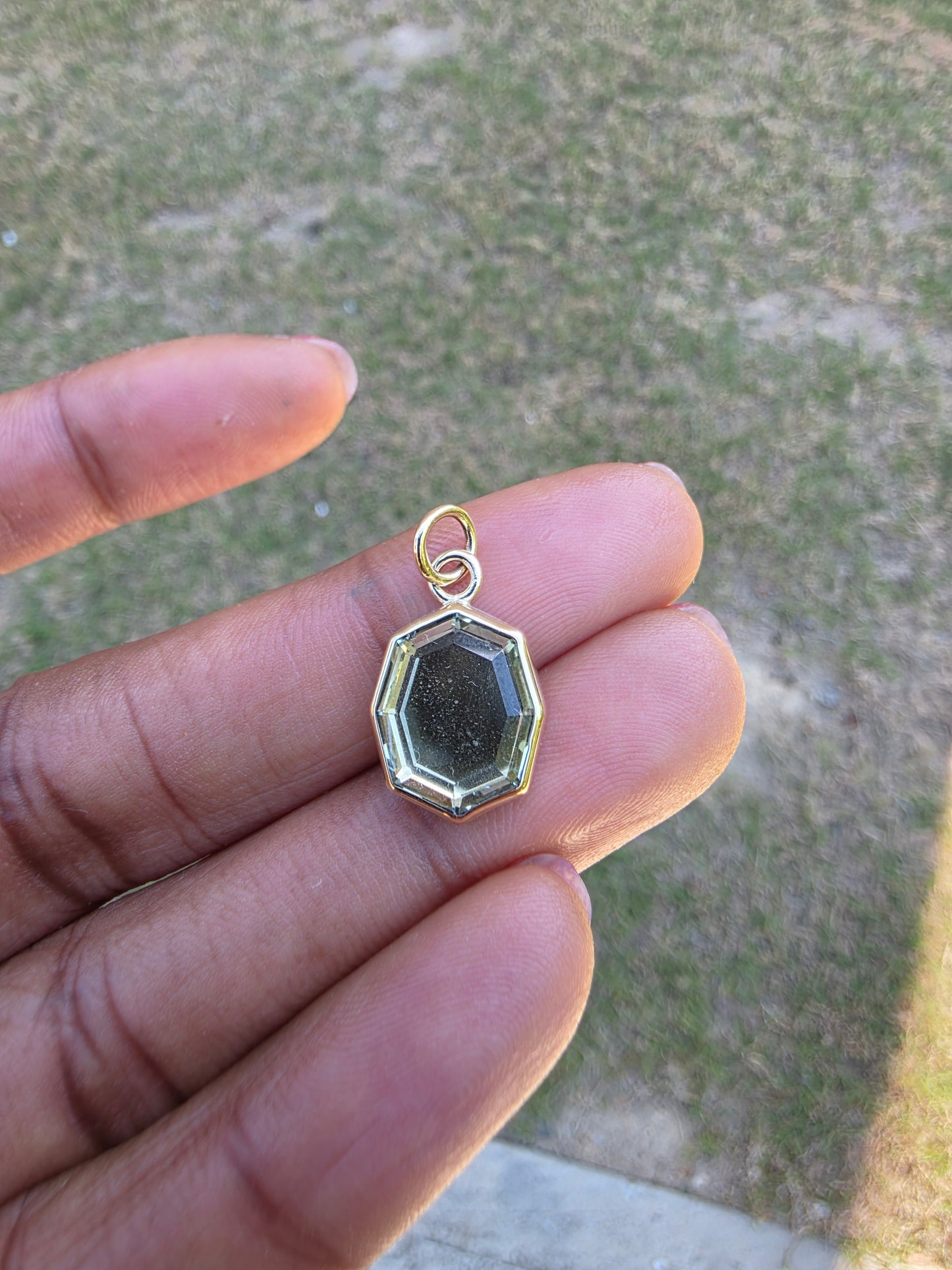 Green Amethyst Pendant