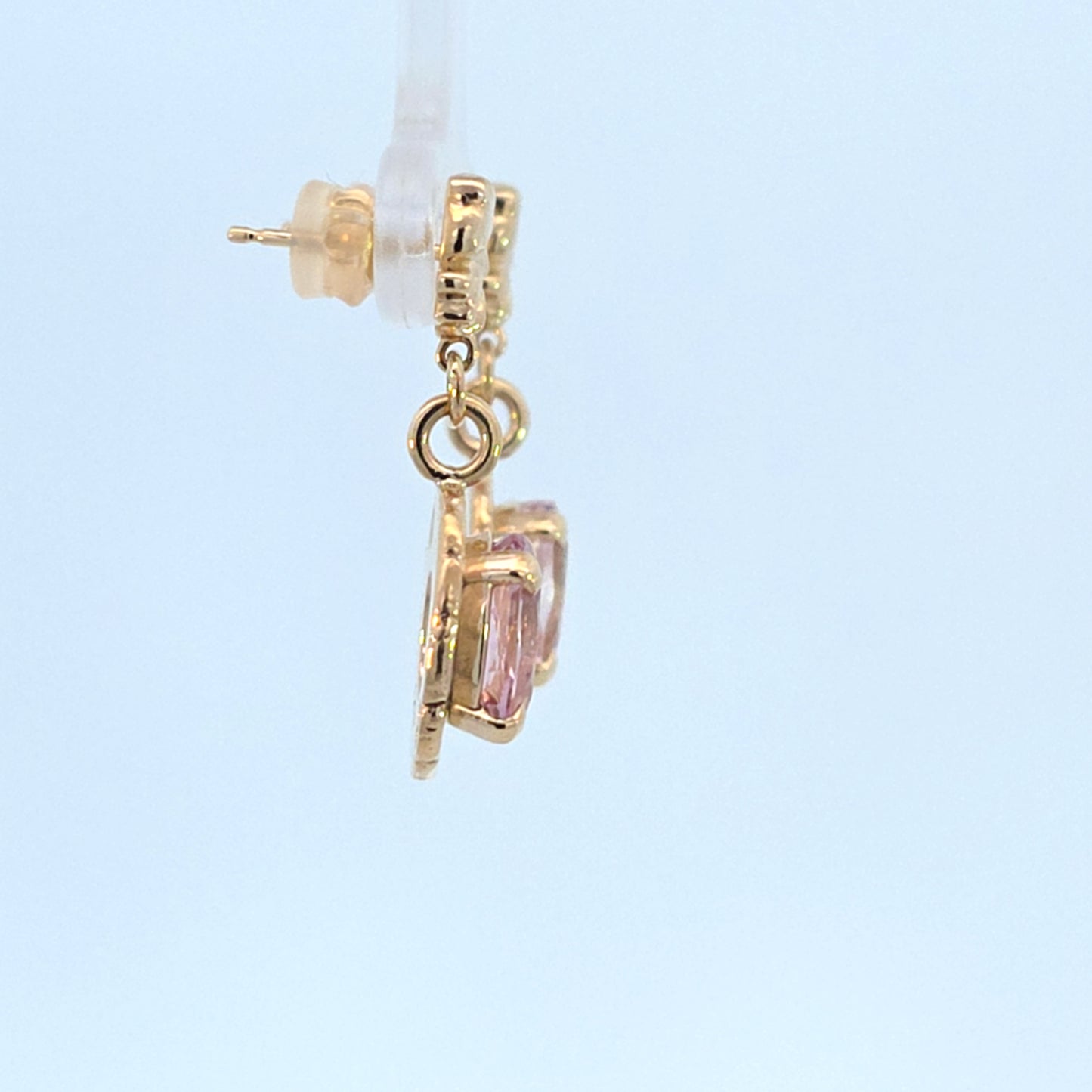 Morganite Dangle Earrings