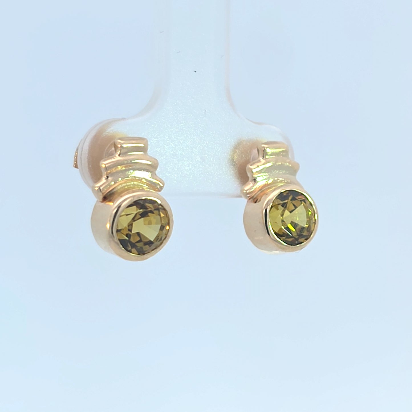 Mali Garnet Stud Earrings