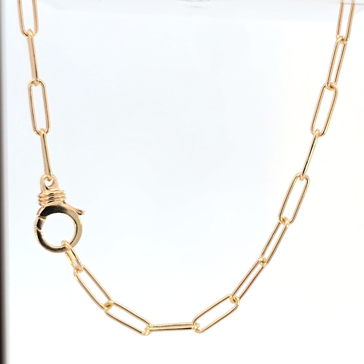 Handmade Paperclip Chain with Charm Holder