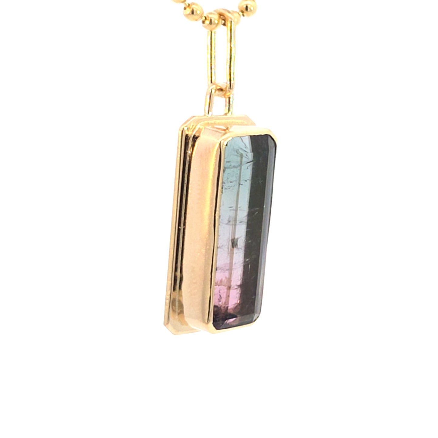 Bicolor Tourmaline Pendant