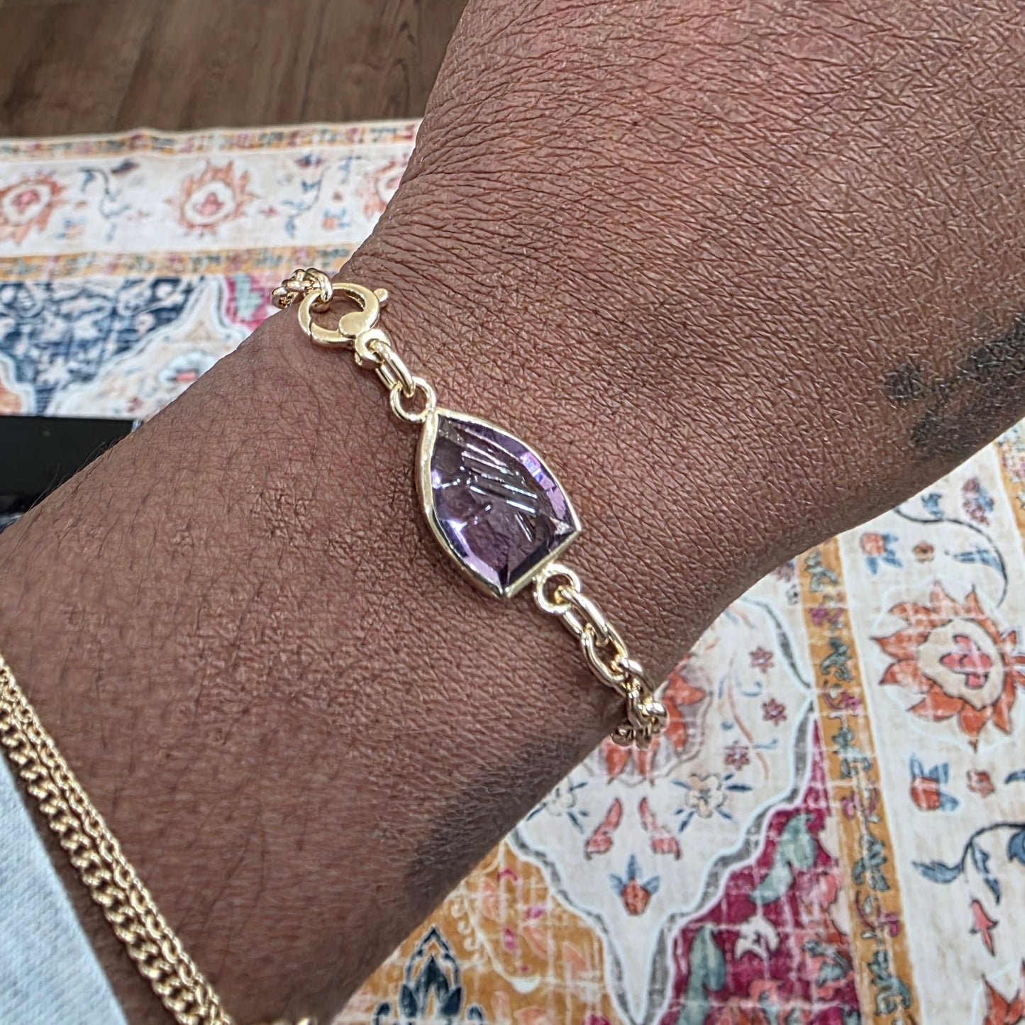 Carved Amethyst Bracelet 3