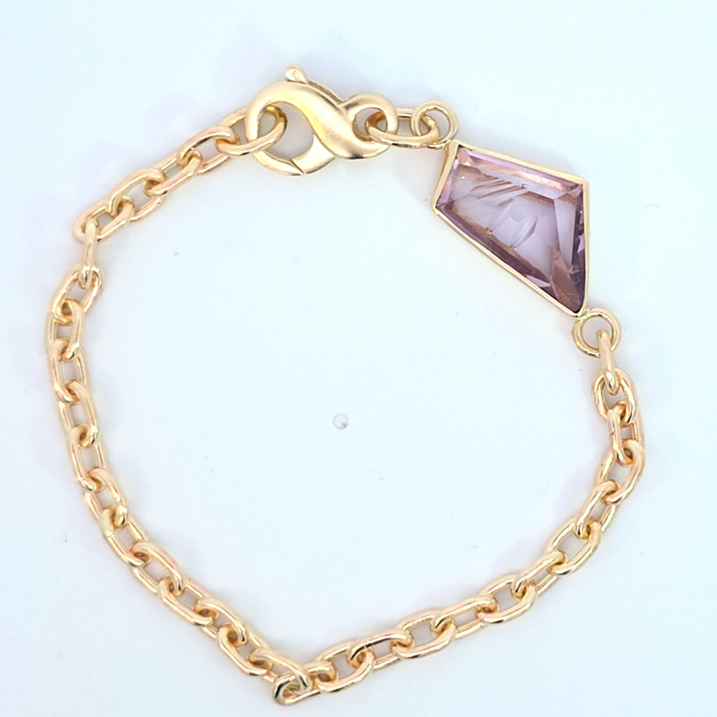 Carved Amethyst Bracelet