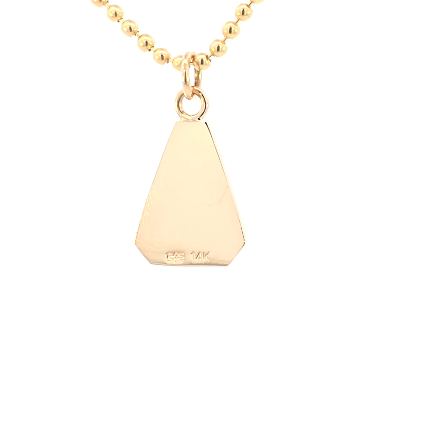 Aquamarine Triangle Pendant