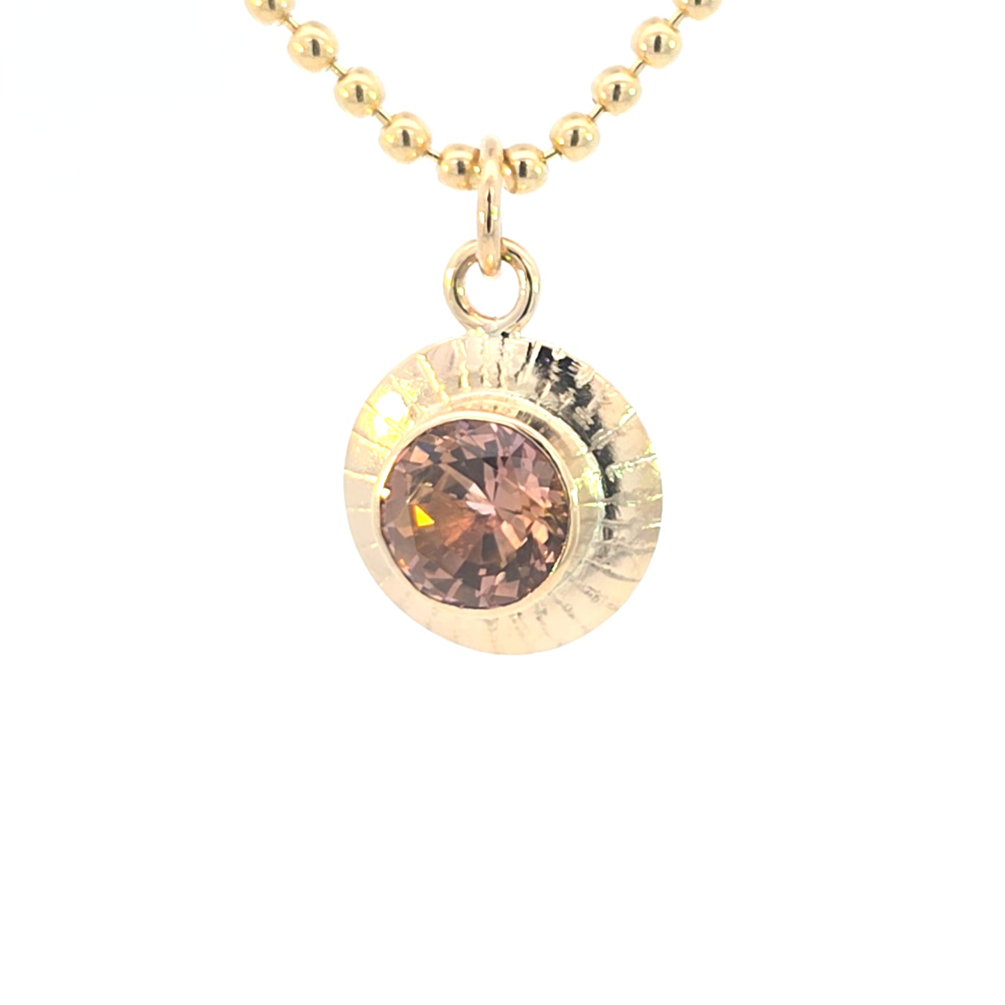 Autumn Tourmaline Dimple Pendant 2