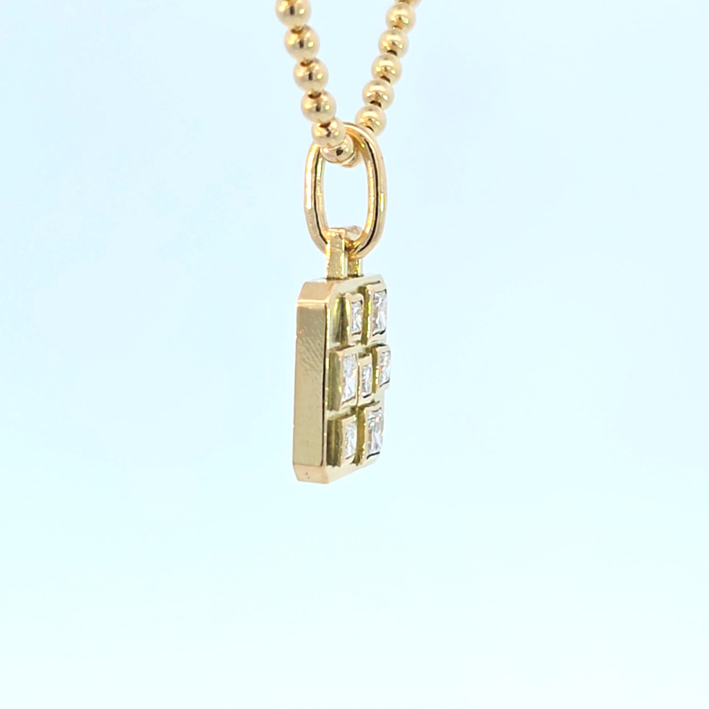 Small Building Blocks Pendant I Diamonds