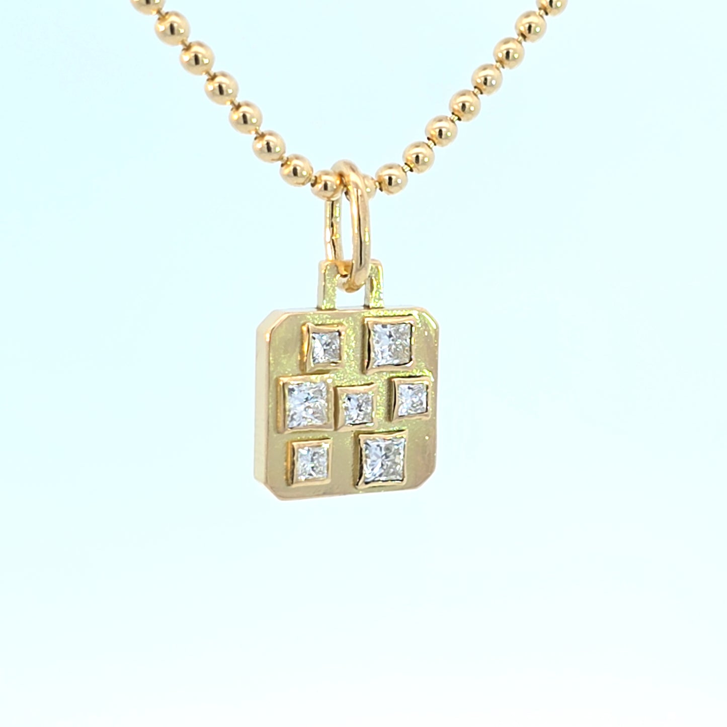 Small Building Blocks Pendant I Diamonds
