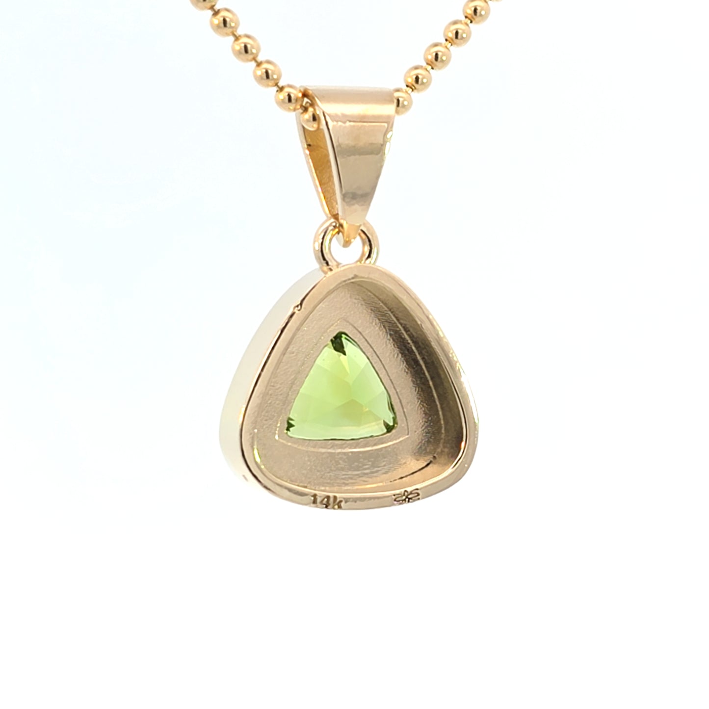 Mint Tourmaline Ripple Pendant