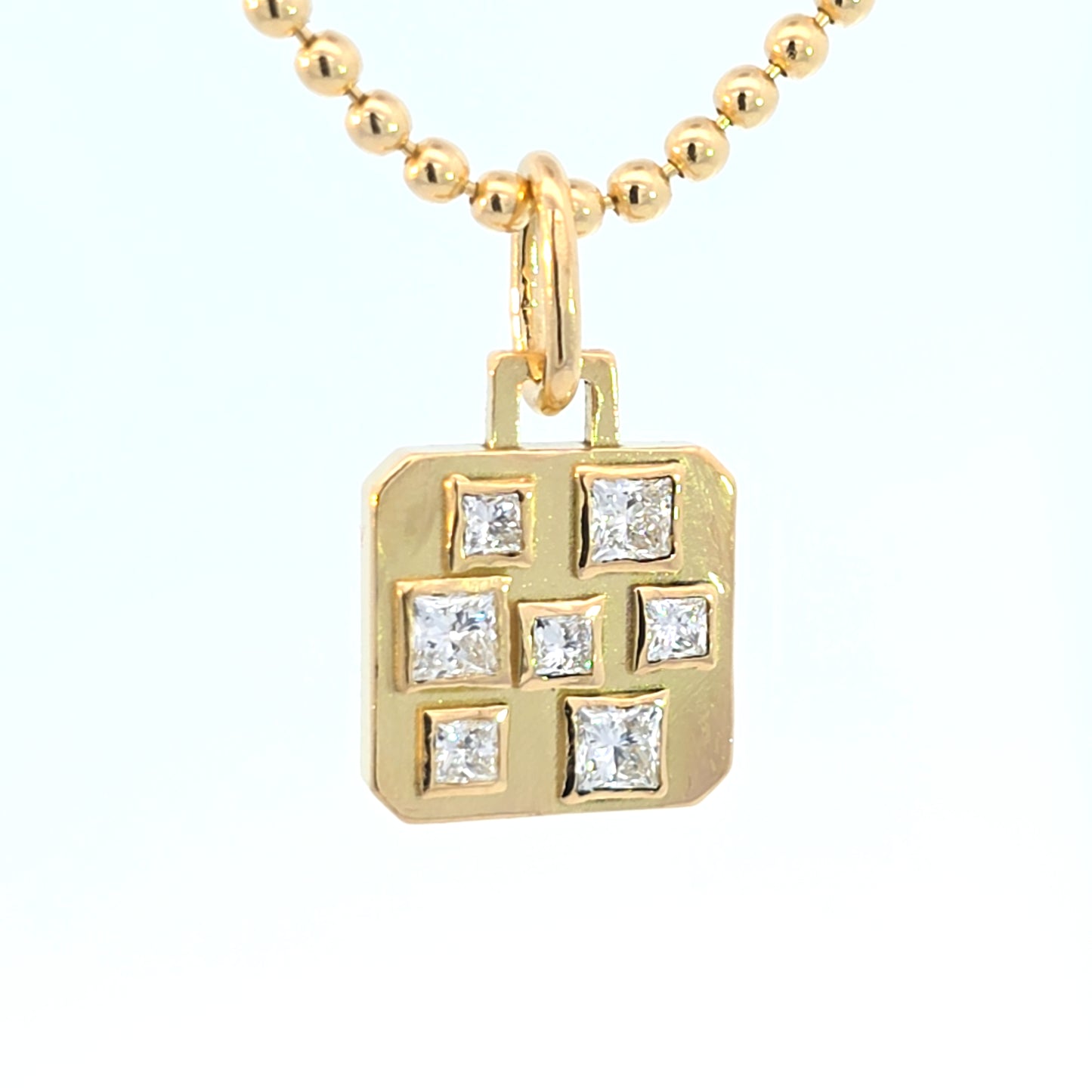 Small Building Blocks Pendant I Diamonds