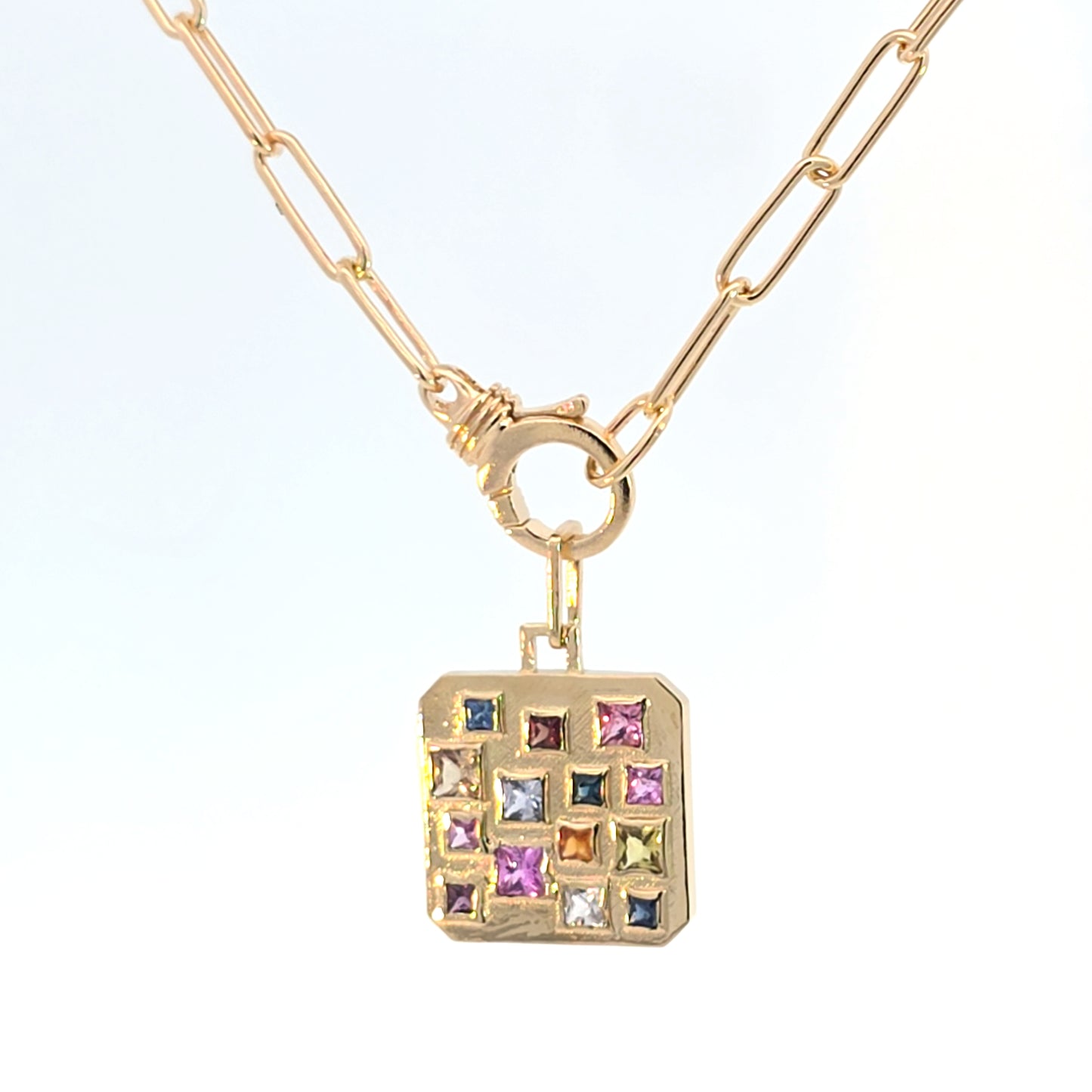 Handmade Paperclip Chain with Charm Holder