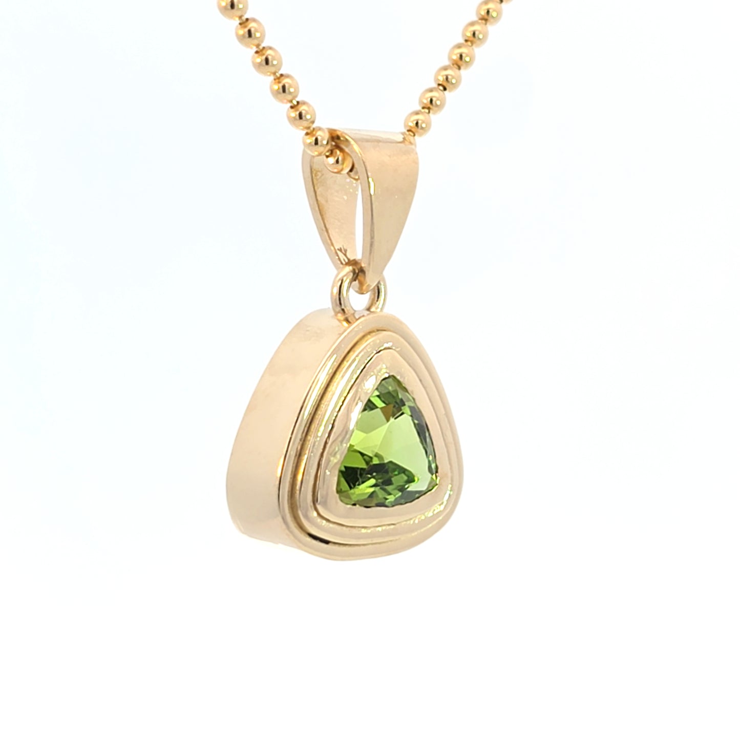 Mint Tourmaline Ripple Pendant