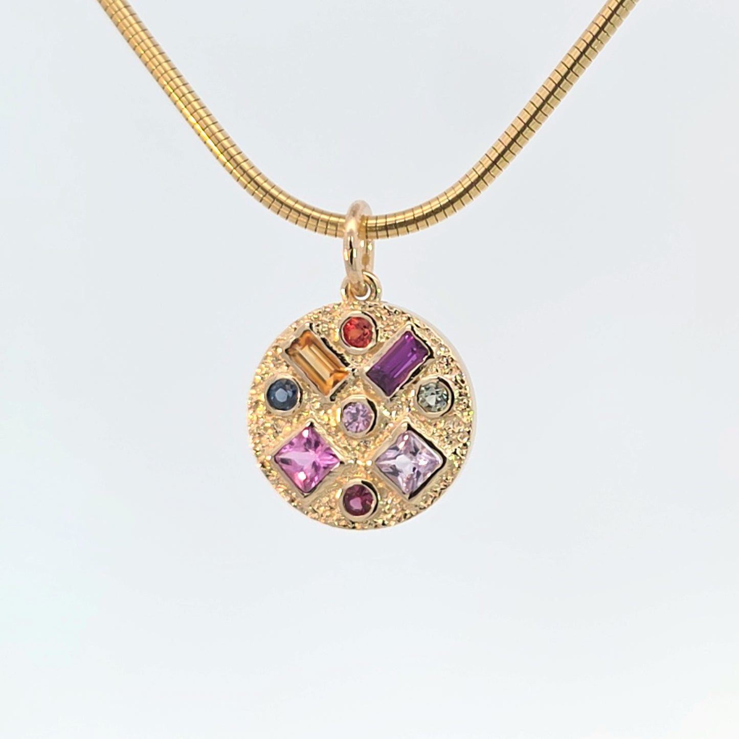 Mini Multi Gem Pendant