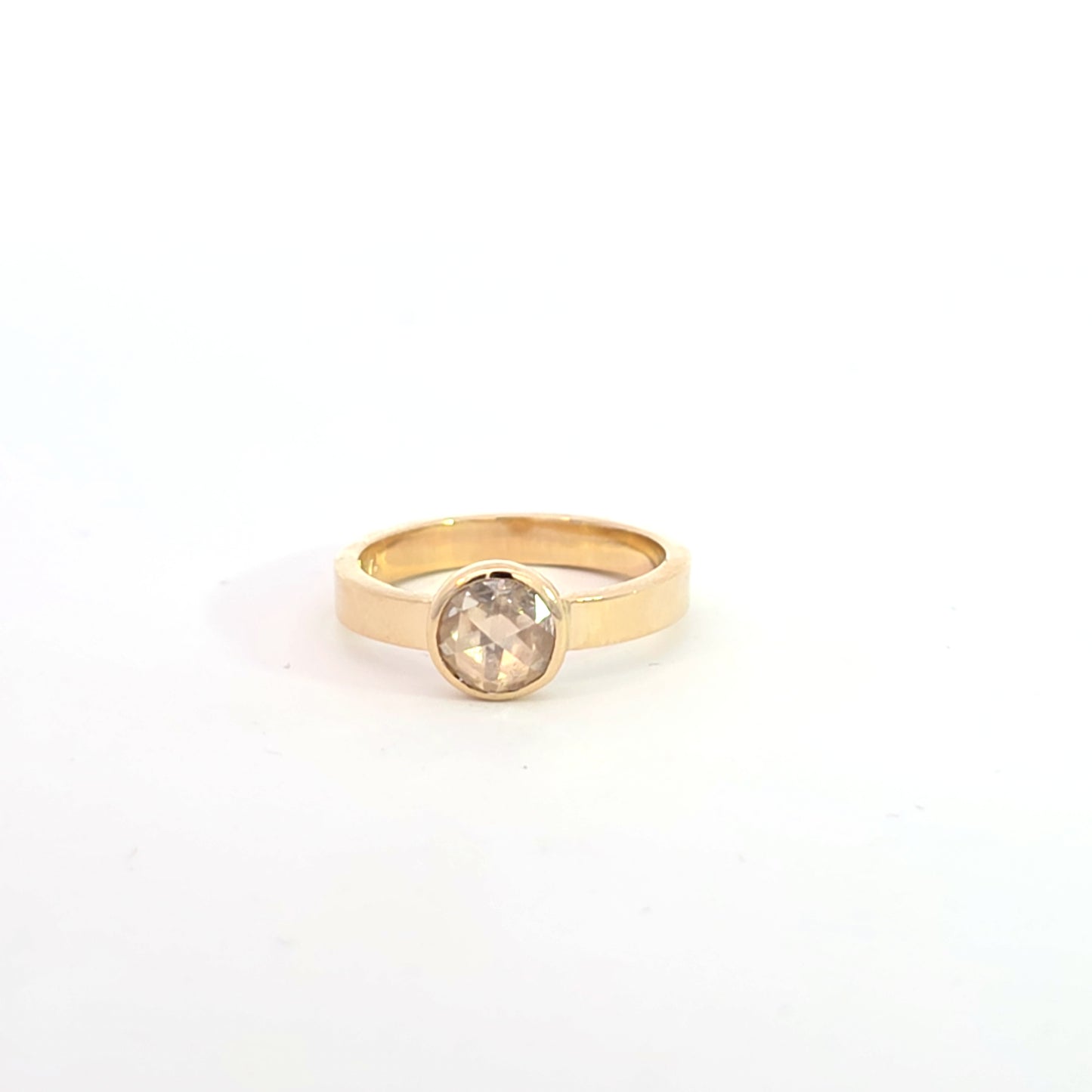Rose Cut Lab Diamond Ring
