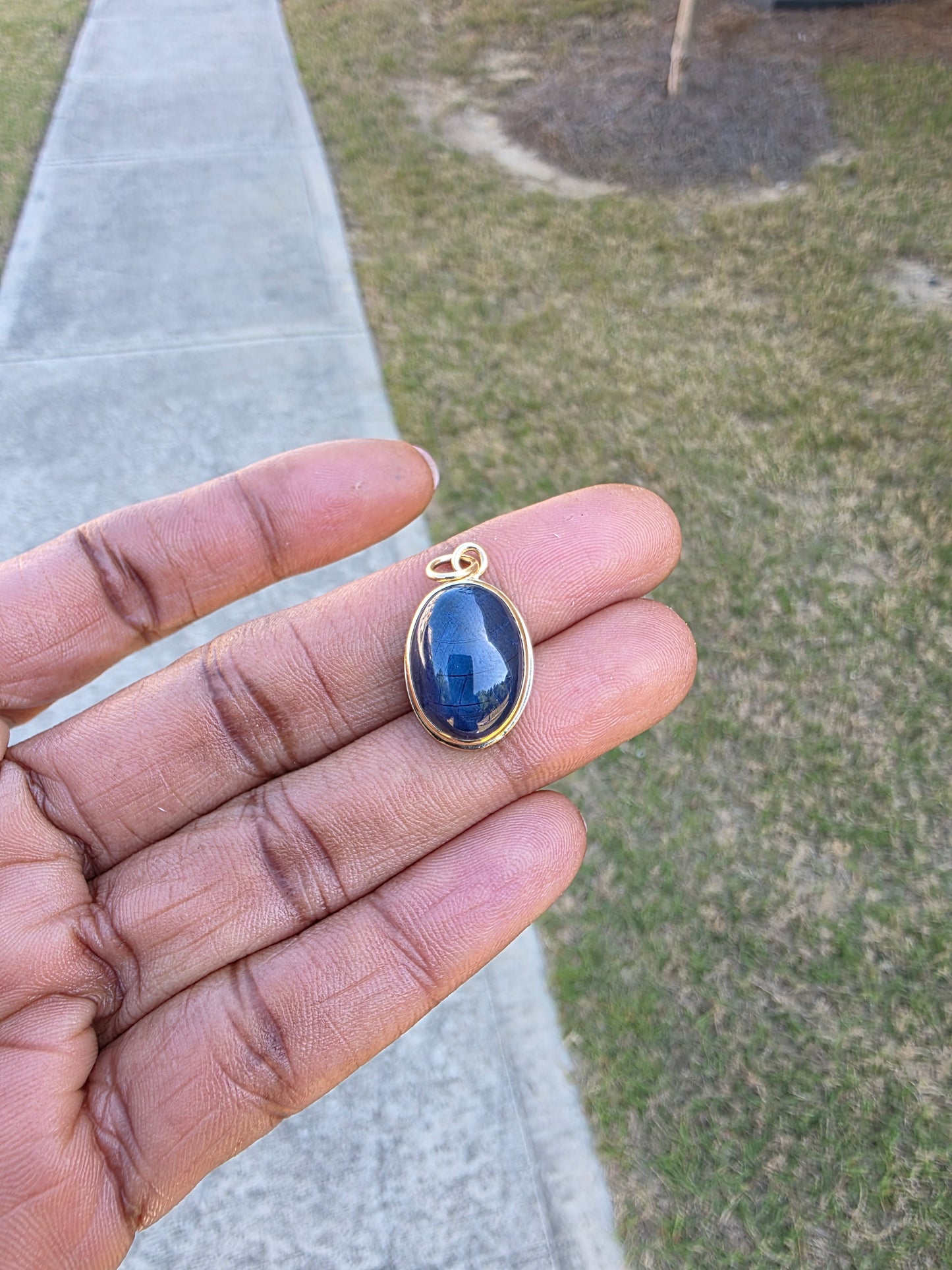 Blue Star Sapphire Pendant