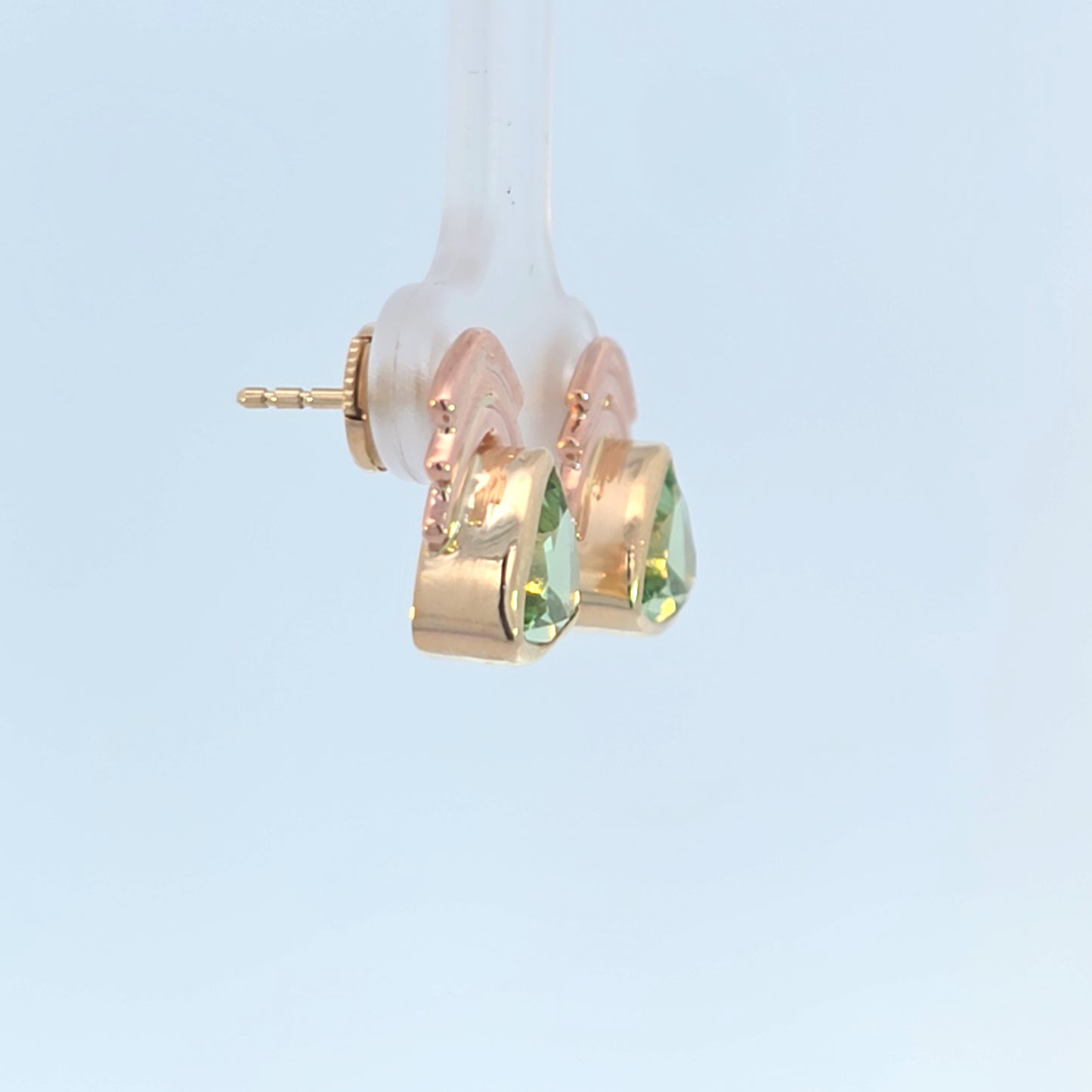 Mint Tourmaline Stud Earrings