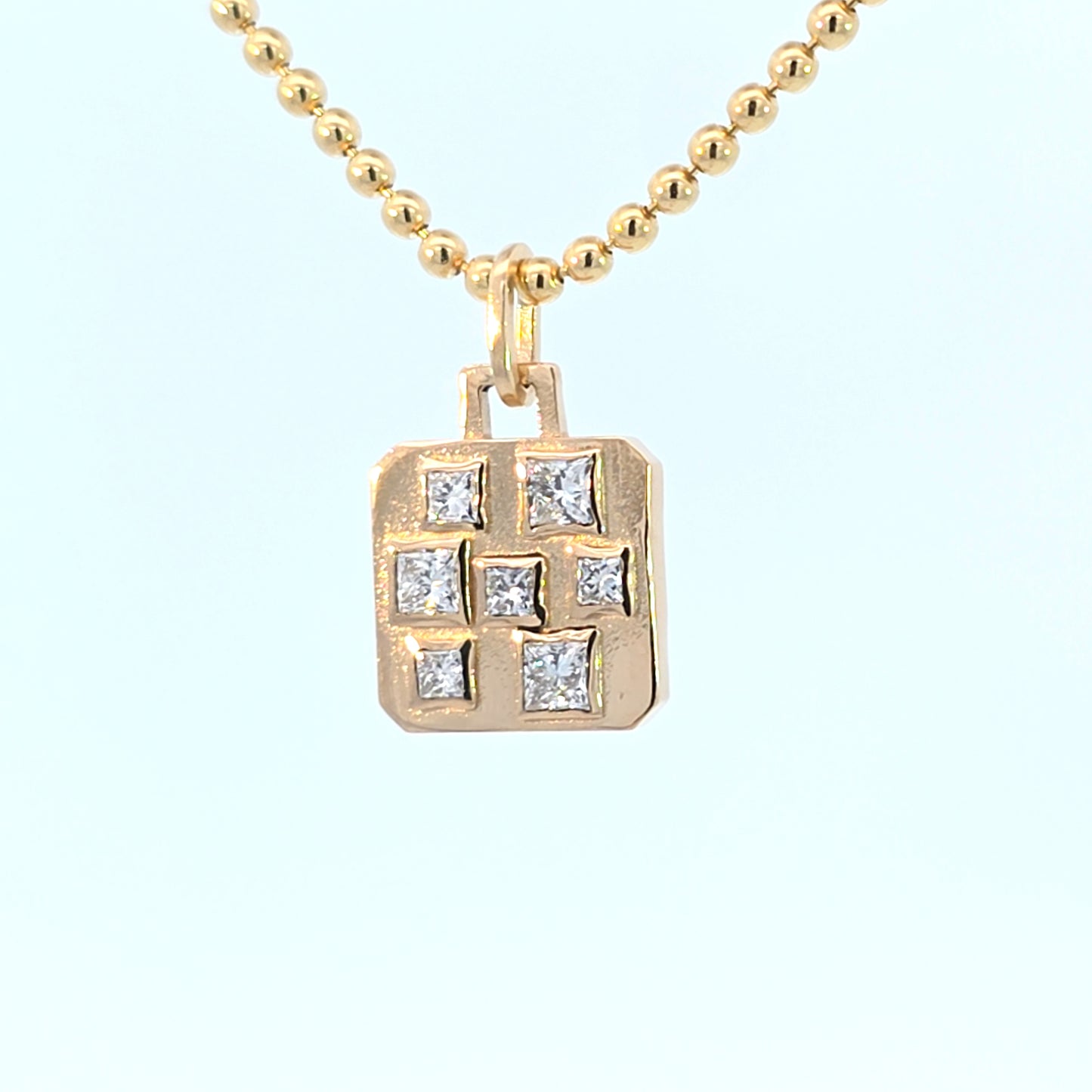 Small Building Blocks Pendant I Diamonds