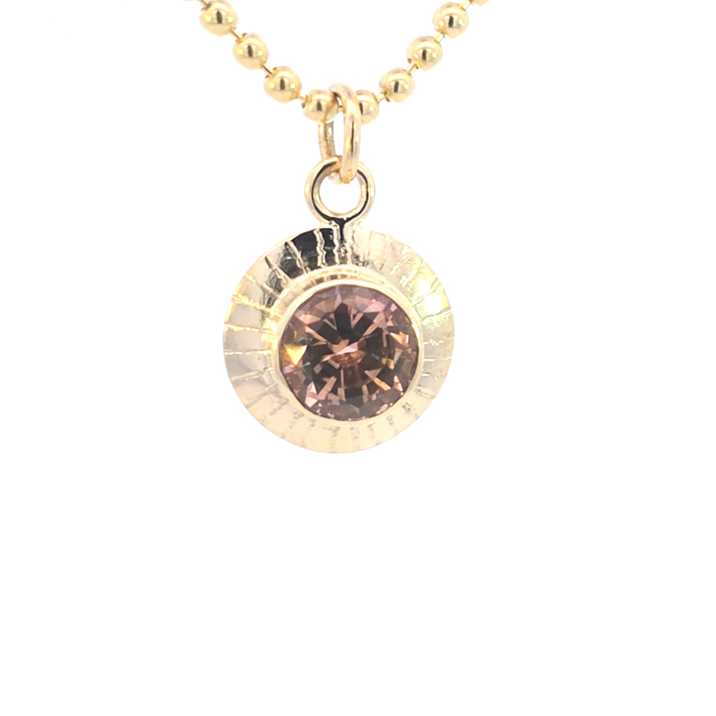 Autumn Tourmaline Dimple Pendant 2