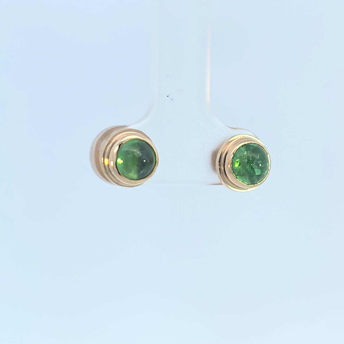 Round Tsavorite Stud Earrings