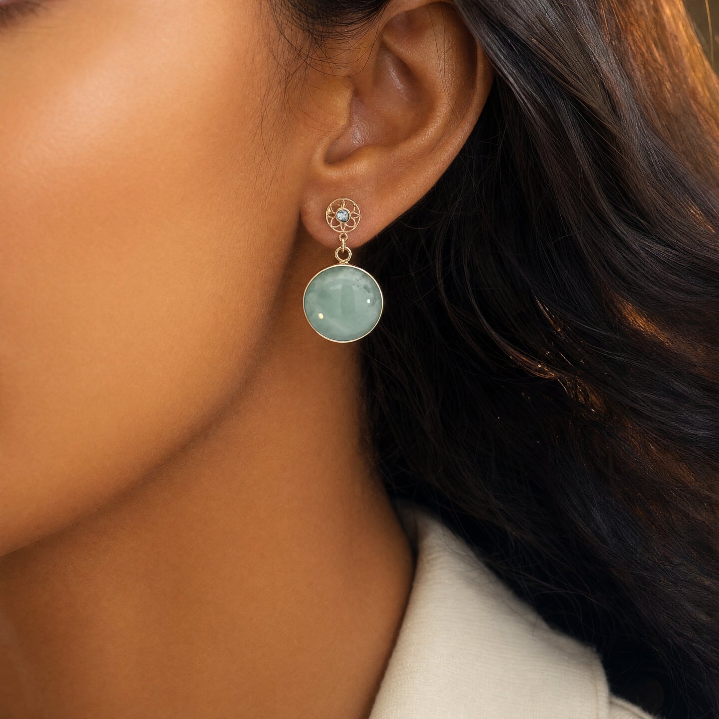 Aquamarine Dangle Earrings