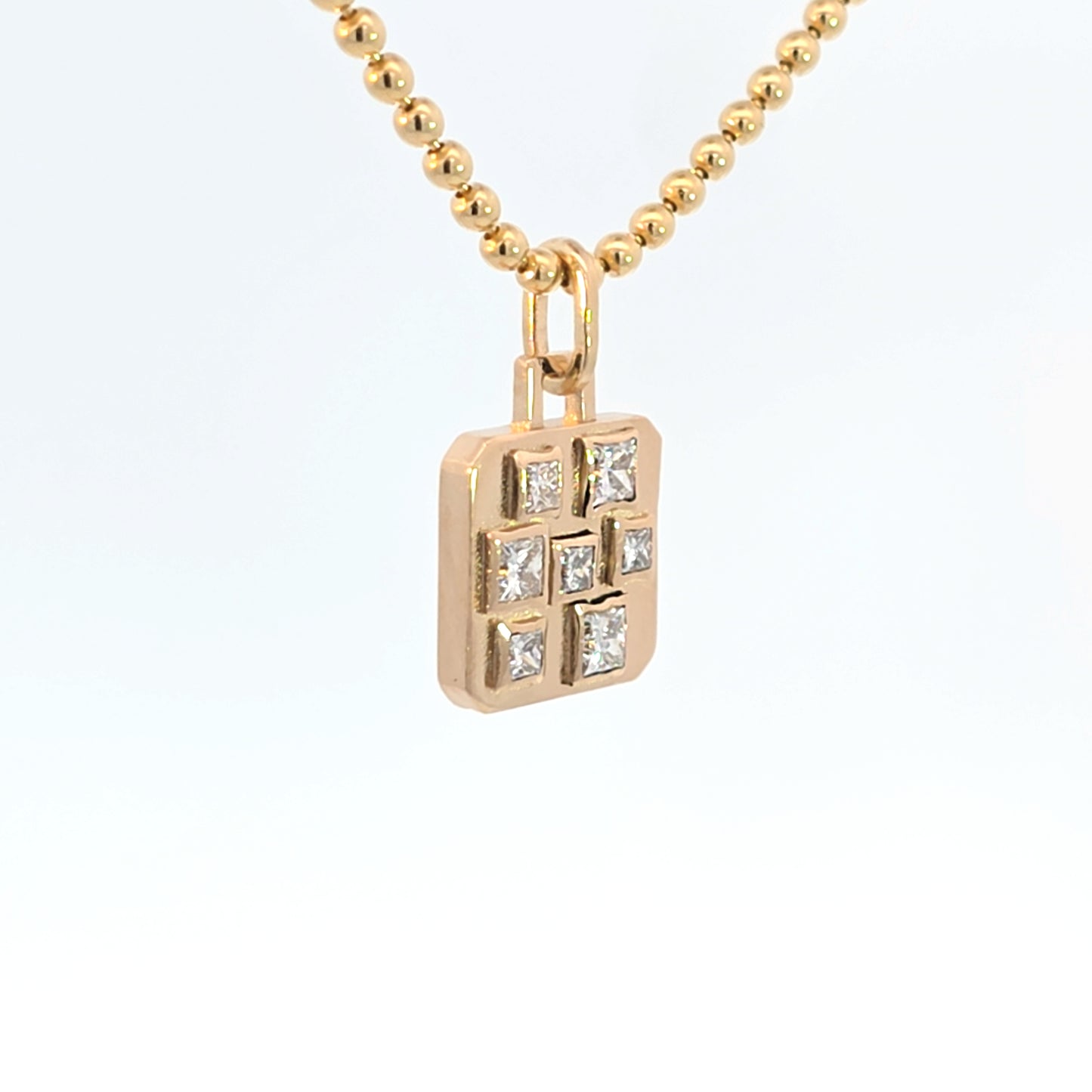 Small Building Blocks Pendant I Diamonds