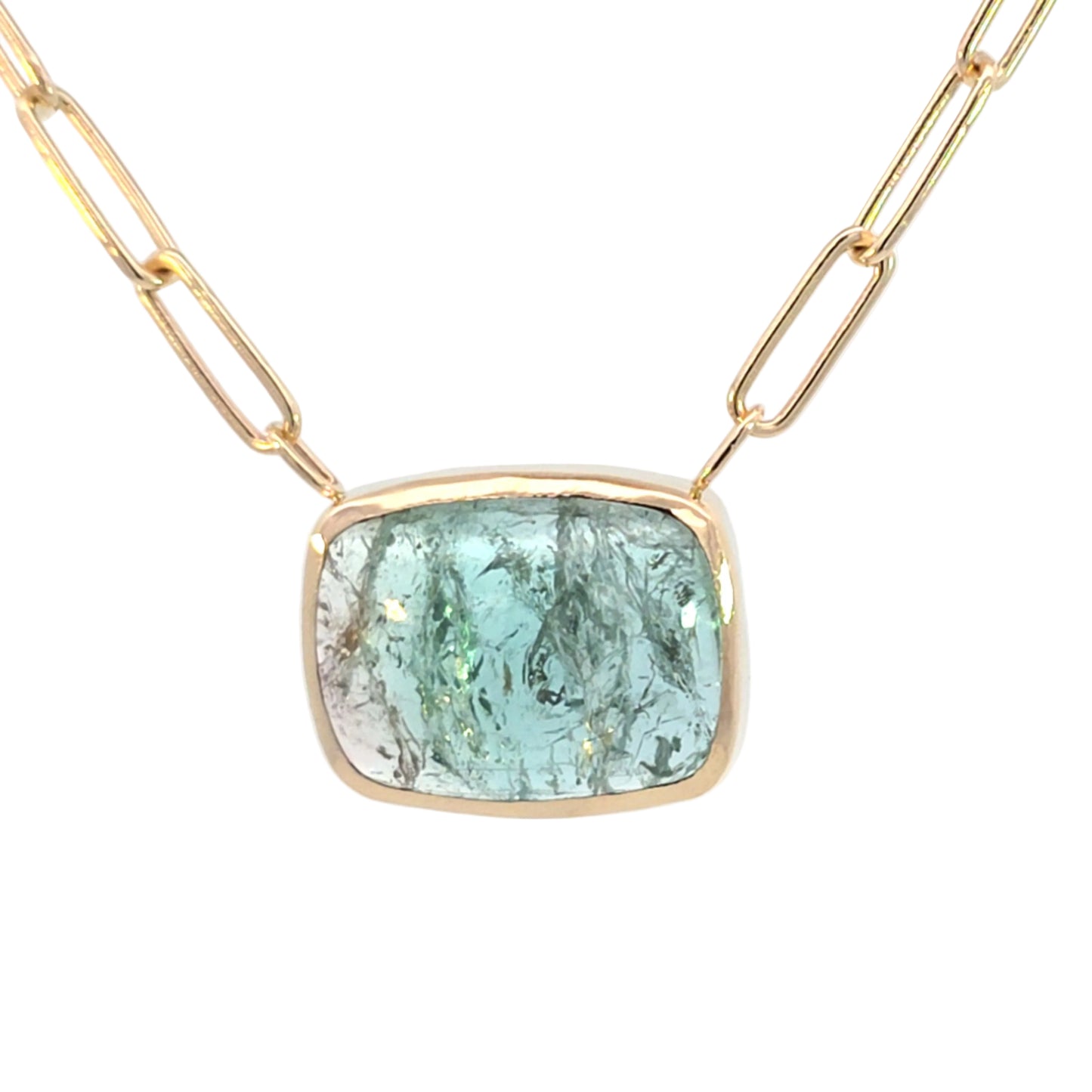 Blue & Pink Tourmaline Necklace