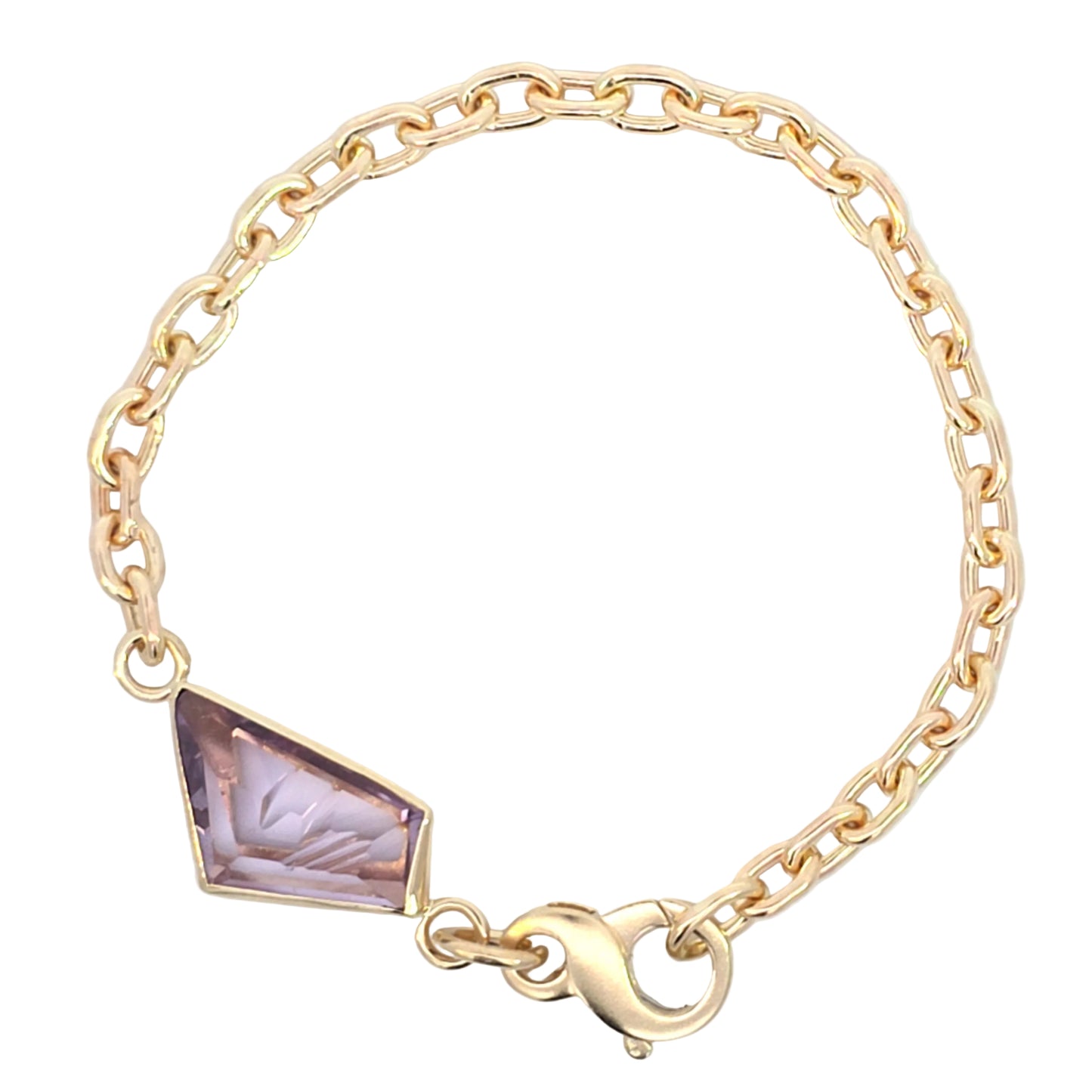 Carved Amethyst Bracelet