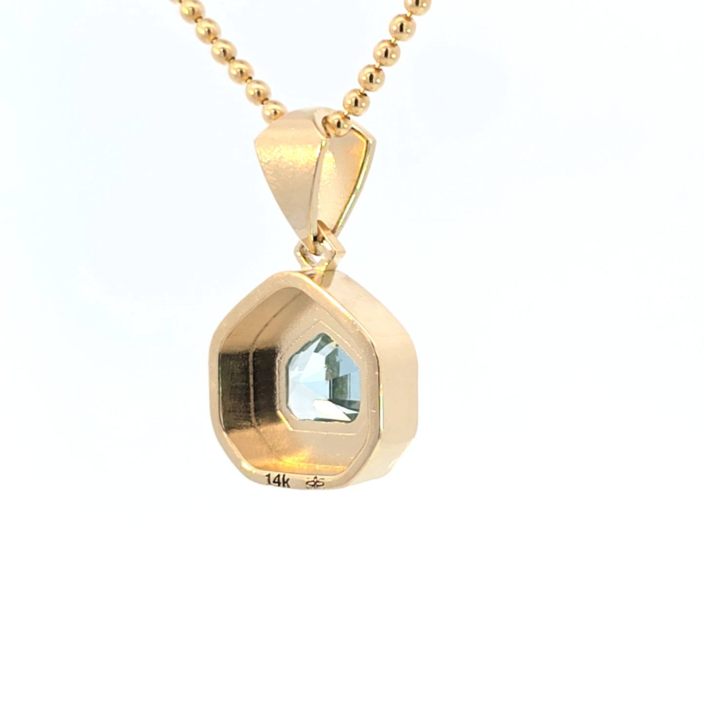 Aquamarine Ripple Pendant