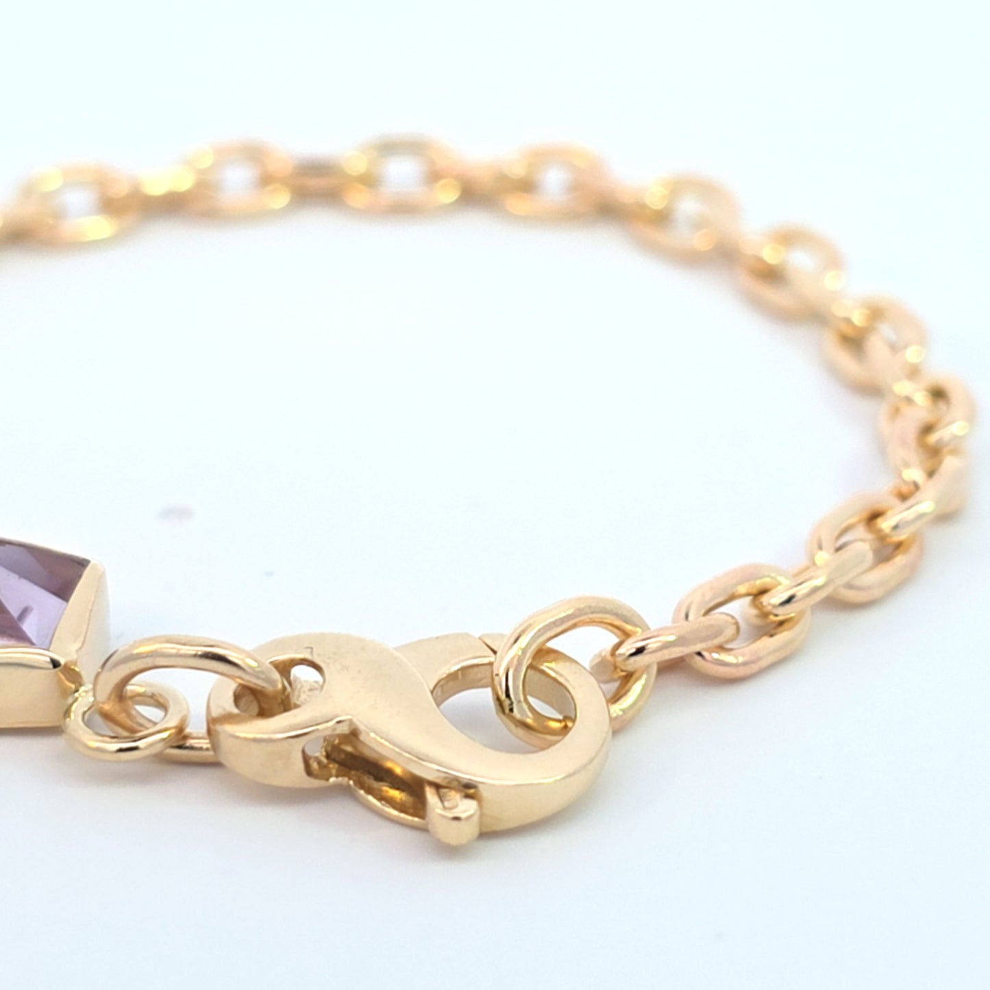 Carved Amethyst Bracelet