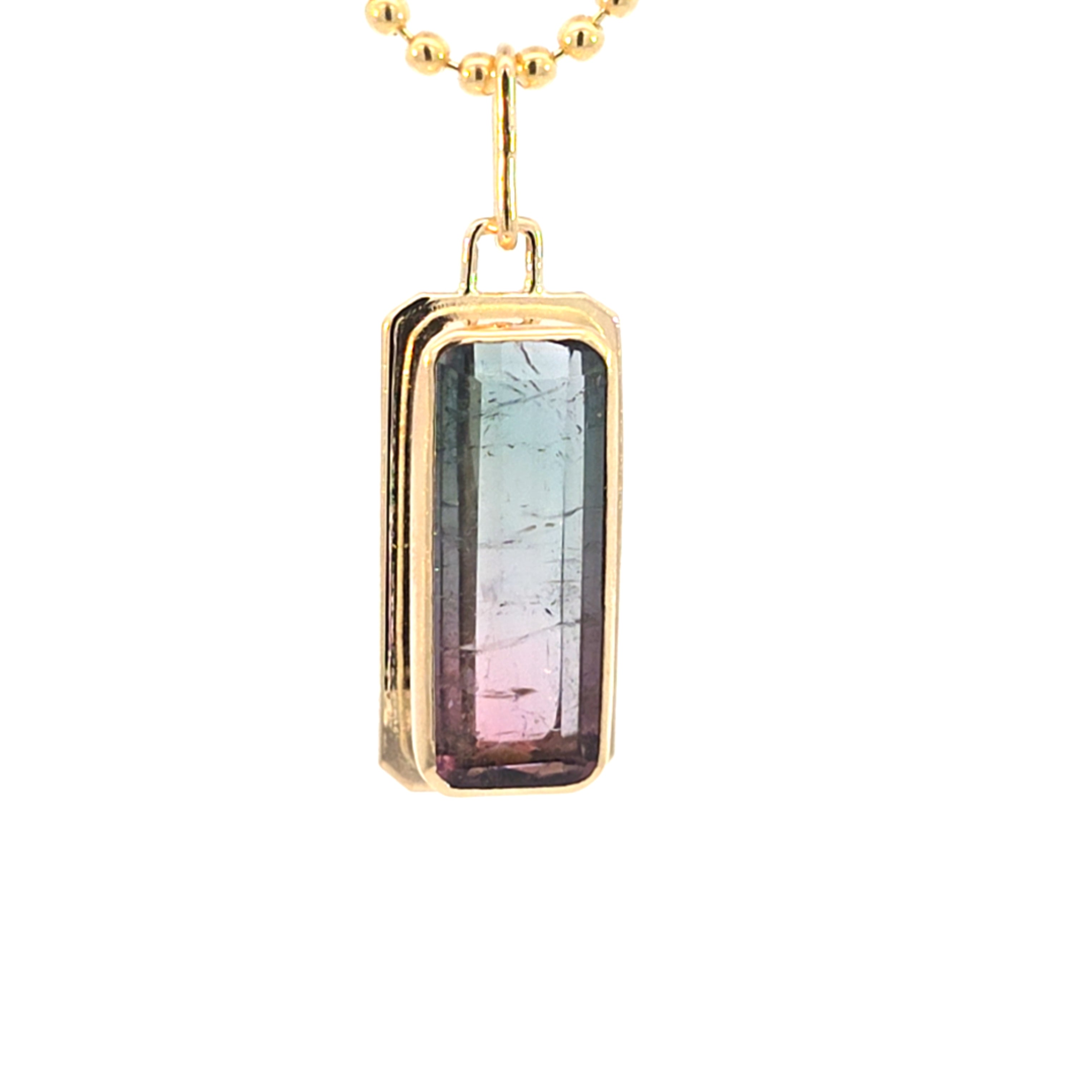 Bicolor Tourmaline Pendant