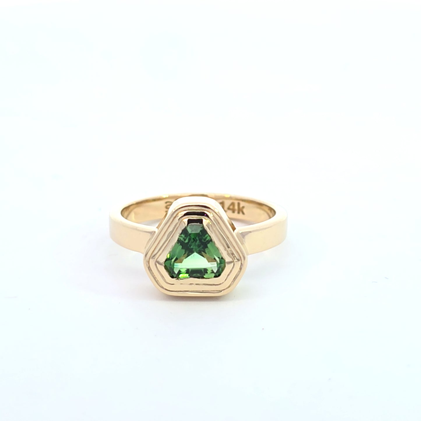 Light Green Chrome Tourmaline Ring