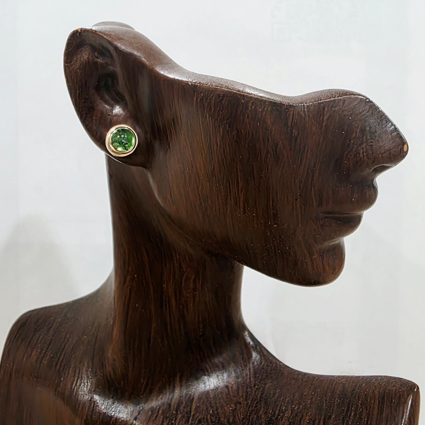 Round Tsavorite Stud Earrings