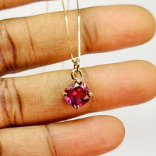 Load image into Gallery viewer, Pink Mystic Topaz 14k Yellow Gold Pendant
