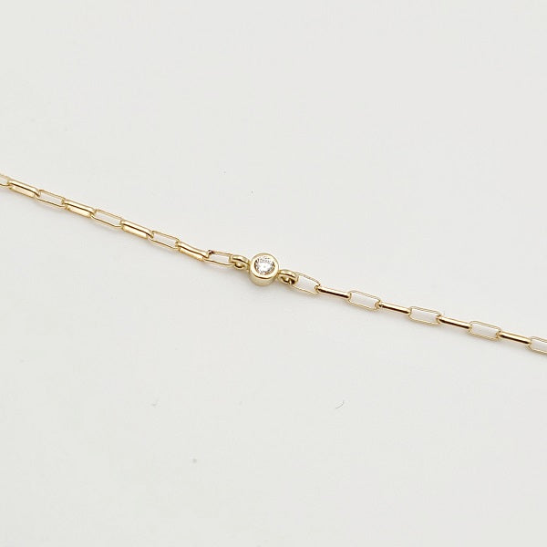 Diamond Skinny Chain Bracelet