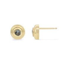 Load image into Gallery viewer, 14k Gold Large Dome Stud Earrings
